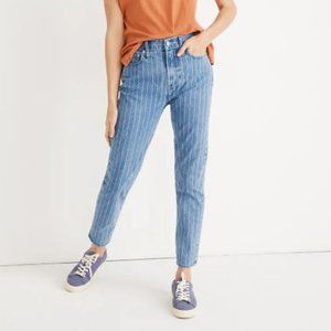 Madewell The Perfect Vintage Crop Jean Striped 24P